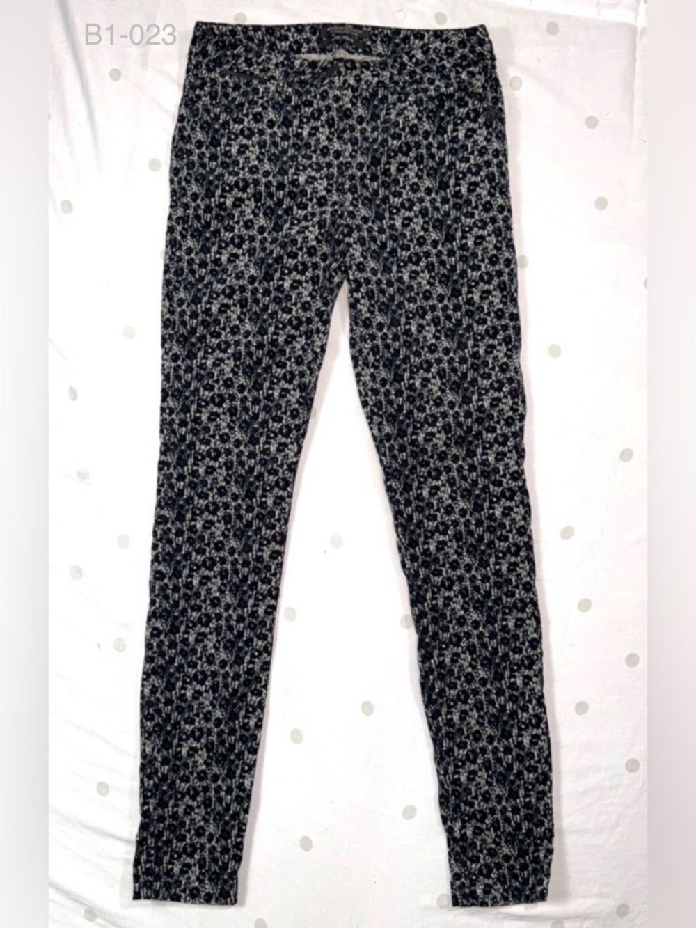 Maison Scotch x Punk Radar Velvet Print Skinny Pants Women’s 28